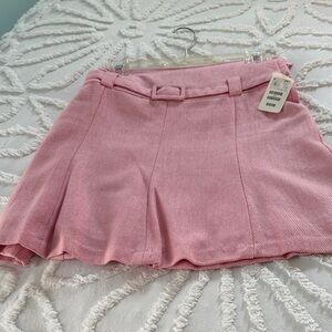 H&M Pink Mini Skirt with Belt